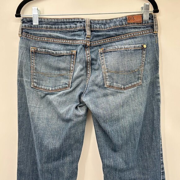 Bullhead Huntington Vintage Low Slung Stone Washed Flare Jeans Size 7 Juniors - Picture 3 of 6